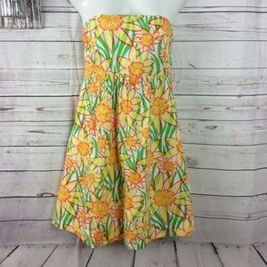 Strapless Lilly sunflower dress!
